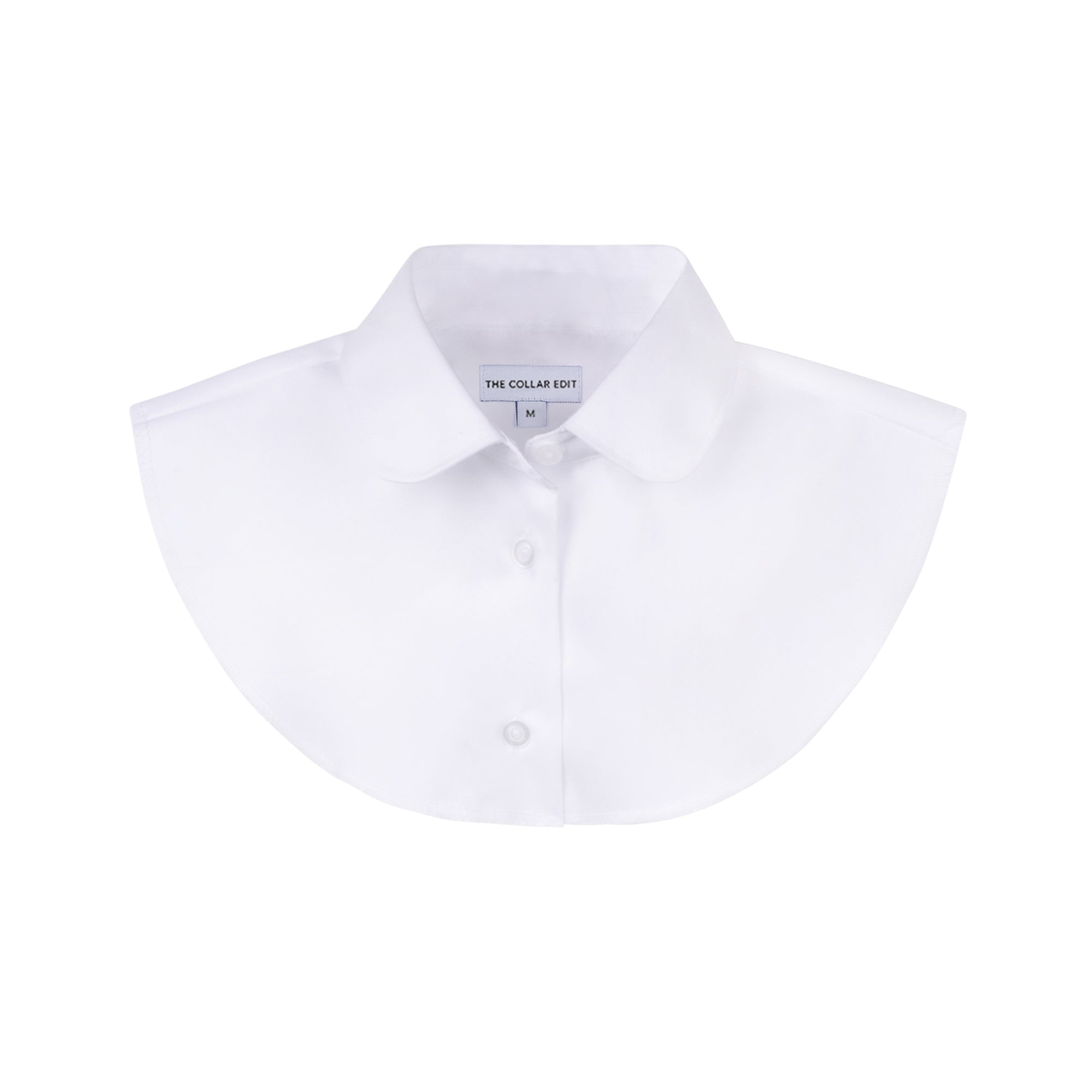 White Twill Point & Round Collar